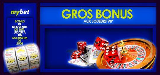 Bonus de casino Mybet